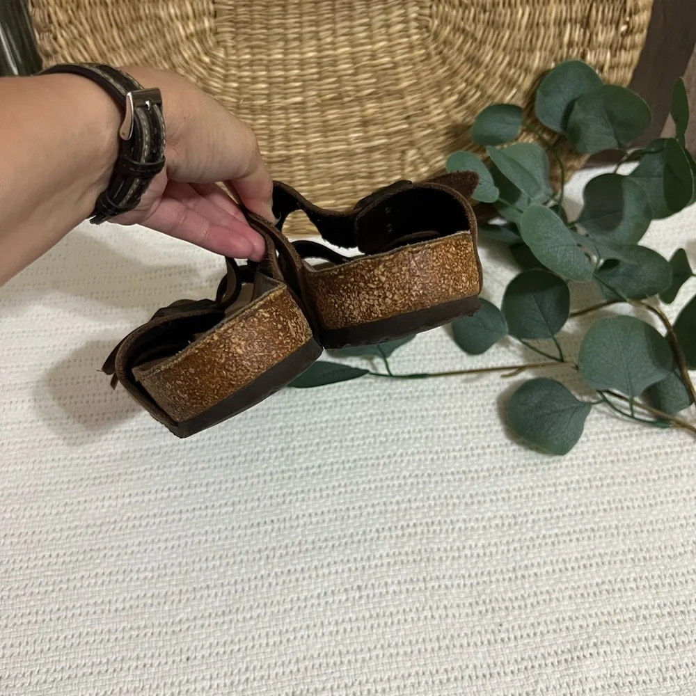 Birkenstock size 40 Brown Double Strap Sandals unisex - Picture 4 of 11